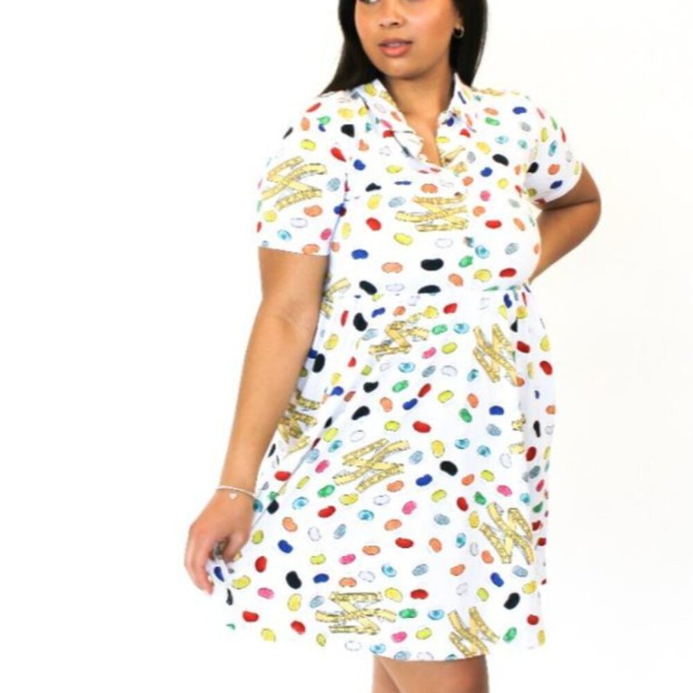 Cakeworthy x Harry Potter Shop NY EVERY FLAVOUR BEAN BUTTON UP DRESS XXL